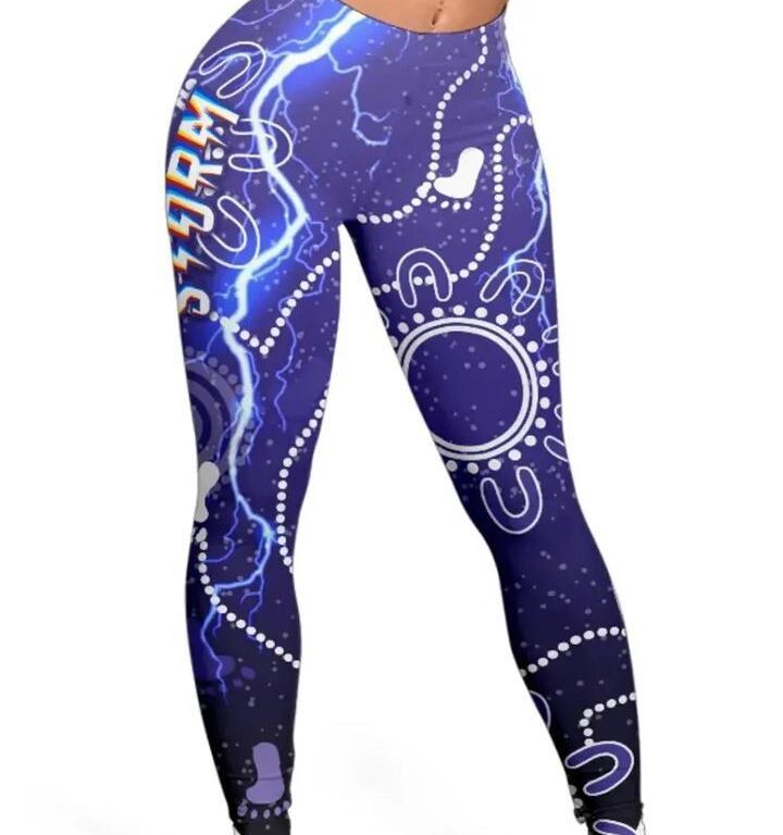 NRL Melbourne Storm Unique Indigenous Leggings