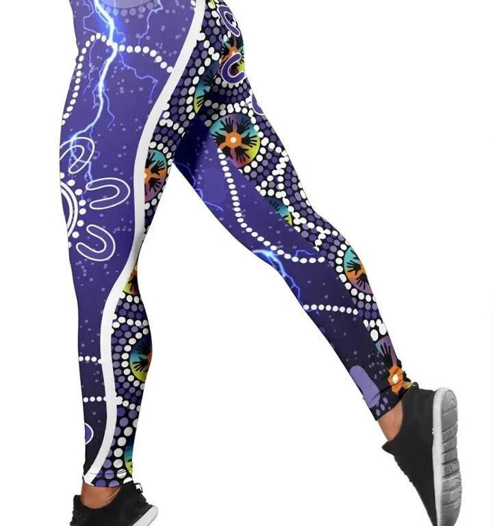 NRL Melbourne Storm Unique Indigenous Leggings
