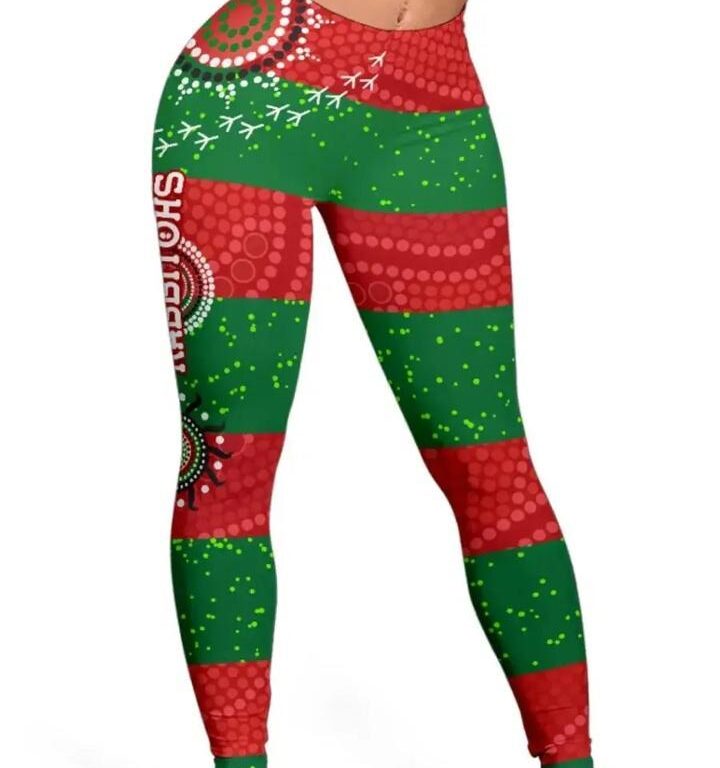 NRL South Sydney Rabbitohs Indigenous Country Style Leggings