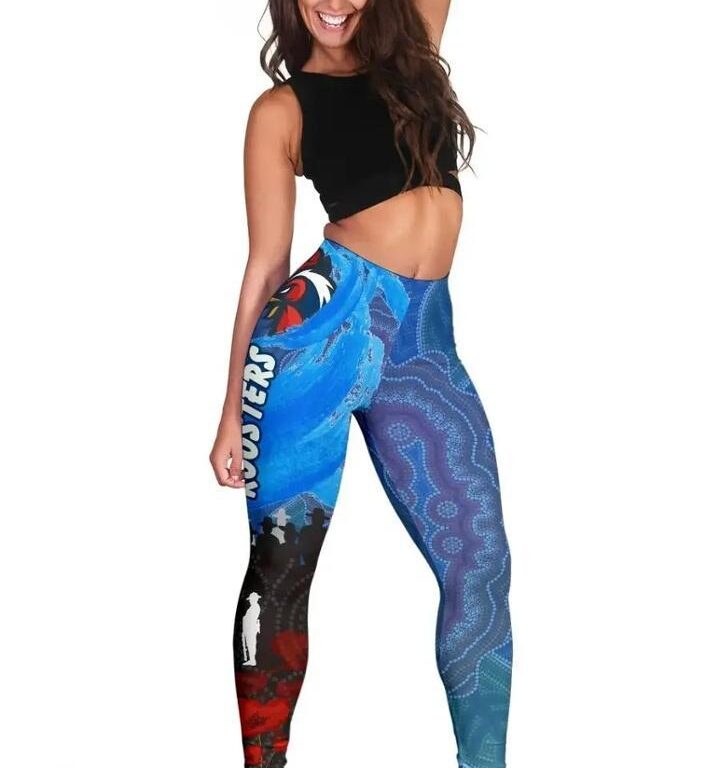 NRL Sydney Roosters ANZAC Aboriginal Leggings