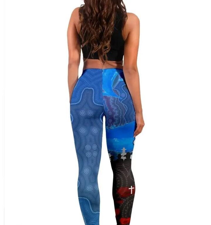 NRL Sydney Roosters ANZAC Aboriginal Leggings
