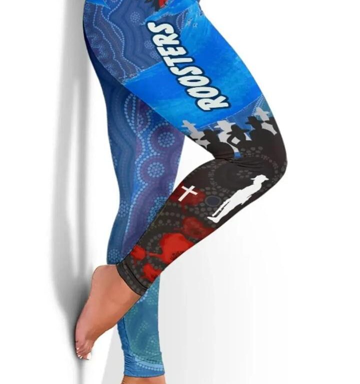 NRL Sydney Roosters ANZAC Aboriginal Leggings