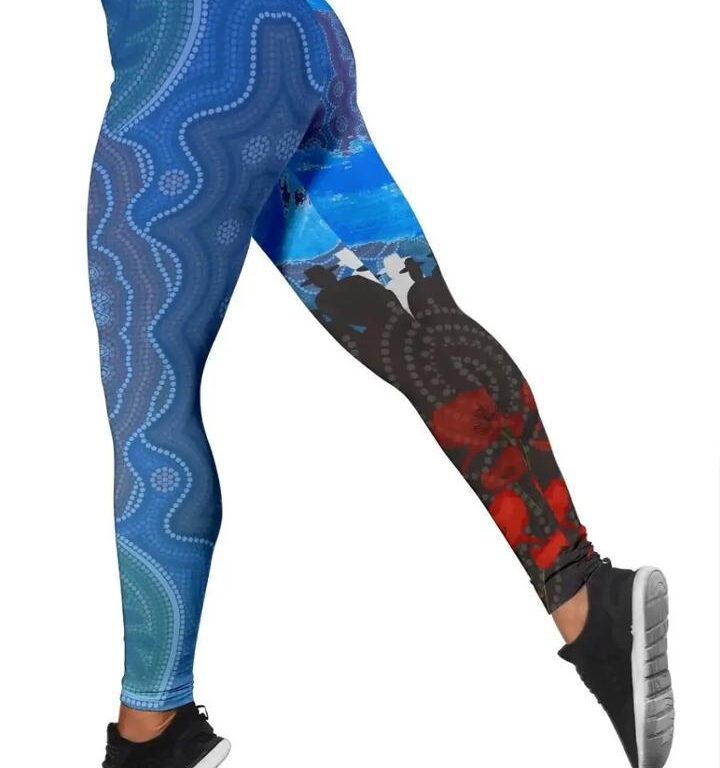 NRL Sydney Roosters ANZAC Aboriginal Leggings