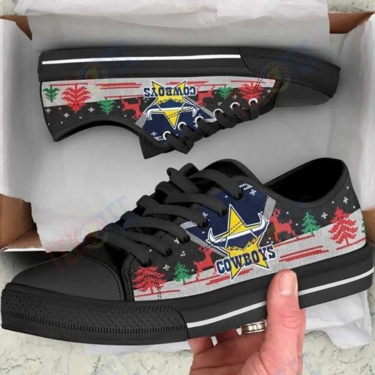 NRL North Queensland Cowboys Christmas Low Top Shoes