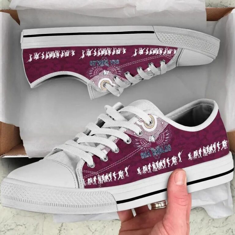 NRL Manly Warringah Sea Eagles ANZAC Day Indigenous Low Top Shoes