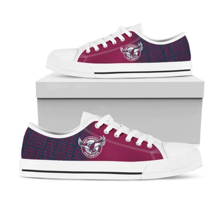 NRL Manly Warringah Sea Eagles Low Top Shoes