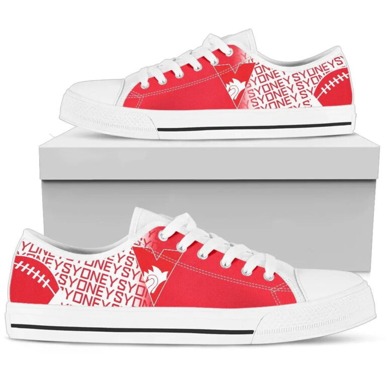 AFL Sydney Swans Low Top Shoes