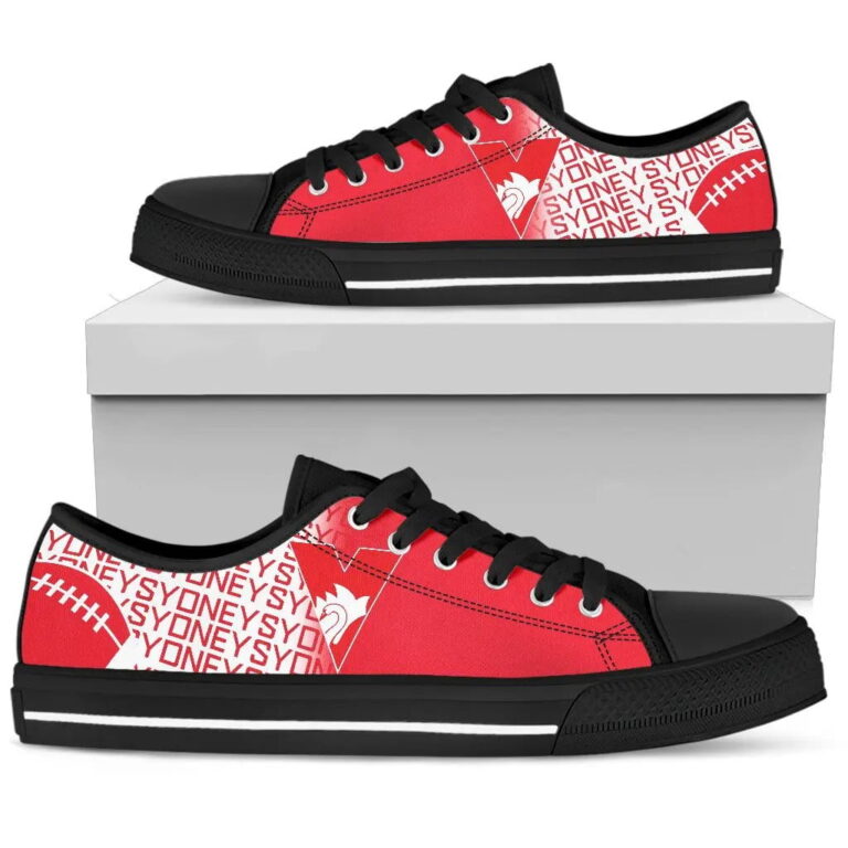 AFL Sydney Swans Low Top Shoes