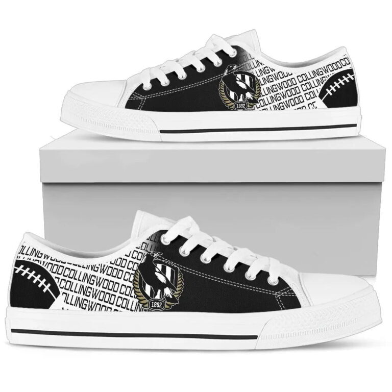 AFL Collingwood Magpies Low Top Shoes
