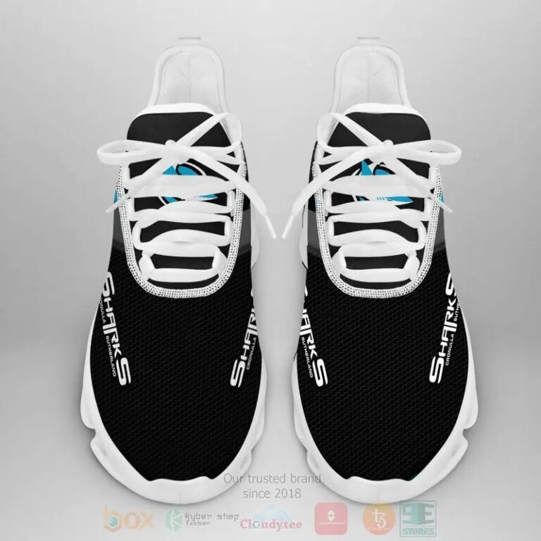 NRL Cronulla-Sutherland Sharks Black Blue Max Soul Shoes
