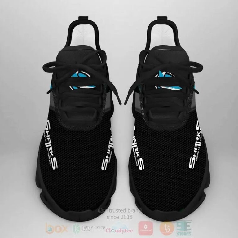 NRL Cronulla-Sutherland Sharks Black Blue Max Soul Shoes