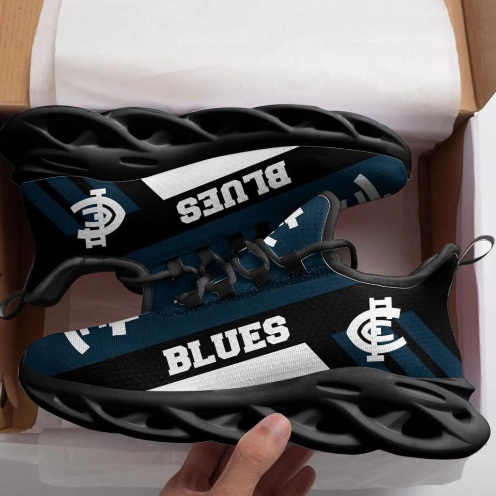 AFL Carlton Blues Black Max Soul Shoes