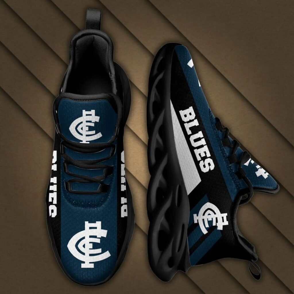 AFL Carlton Blues Black Max Soul Shoes