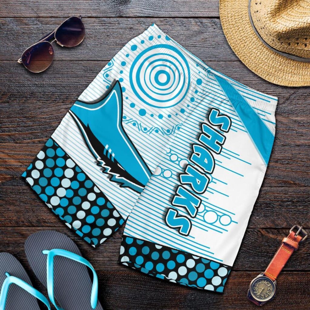 NRL Sharks Men Shorts Cronulla Indigenous Unique K13