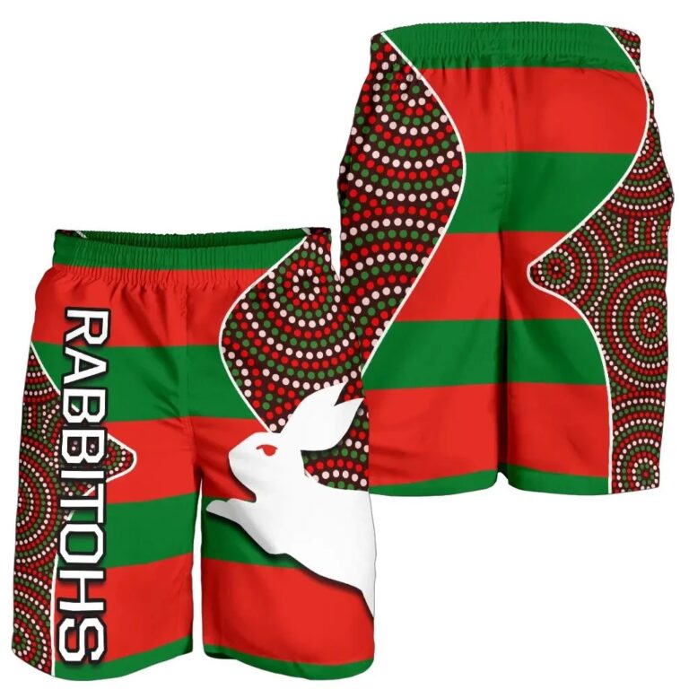 NRL Rabbitohs All Over Print Men's Shorts TH4