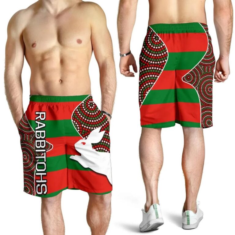 NRL Rabbitohs All Over Print Men's Shorts TH4