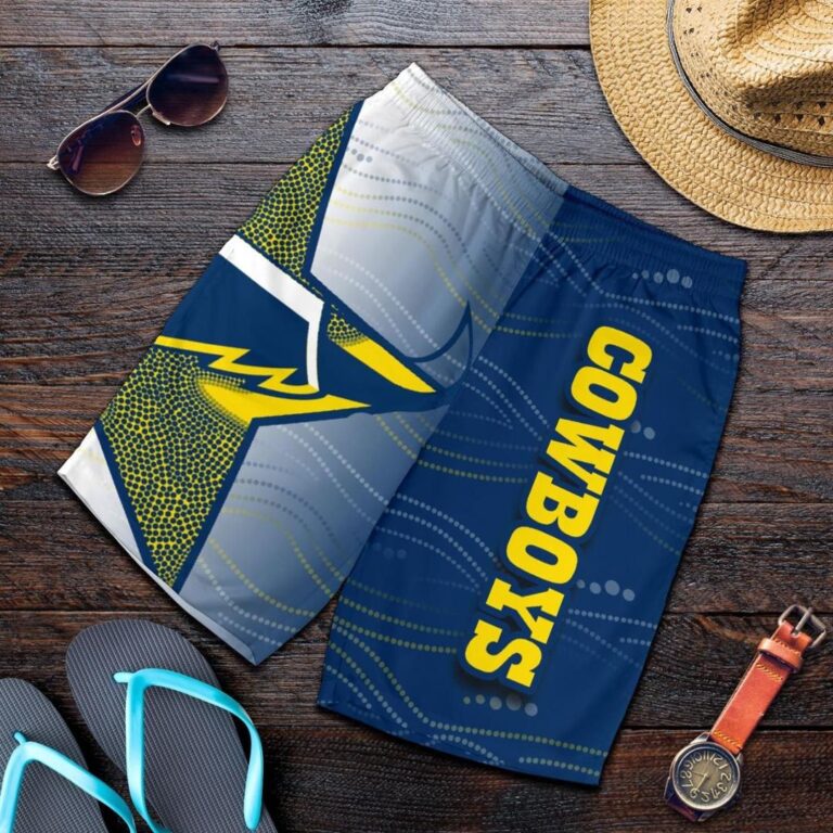 NRL Cowboys All Over Print Men's Shorts Aboriginal Style TH4