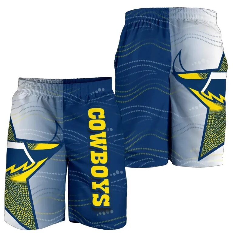 NRL Cowboys All Over Print Men's Shorts Aboriginal Style TH4