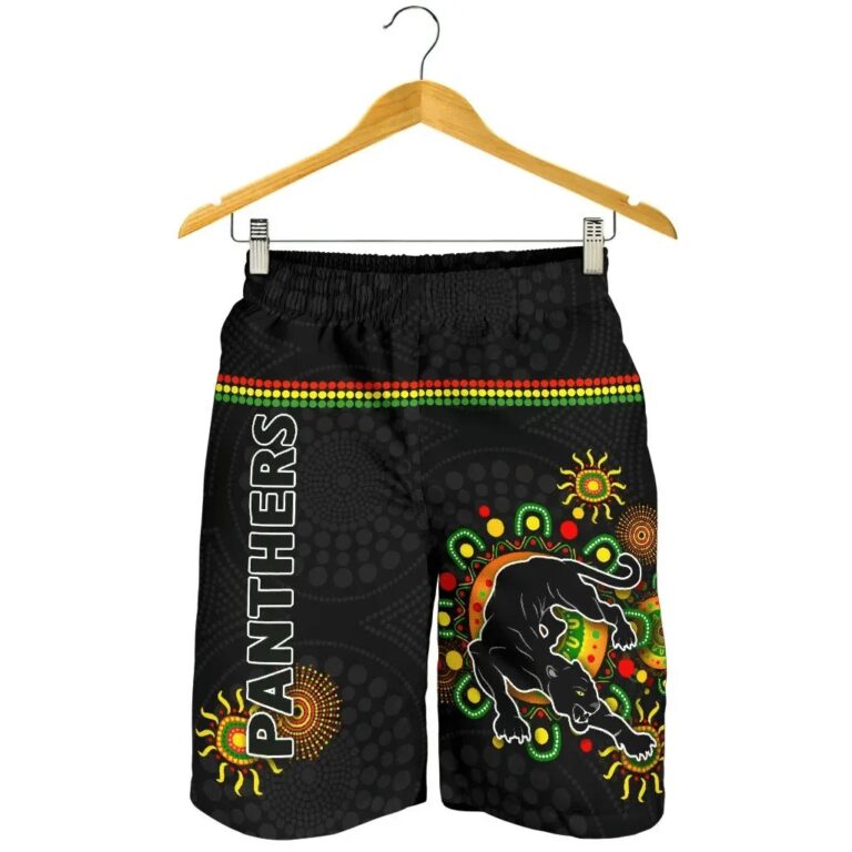 NRL Penrith Men Shorts Indigenous Panthers - Black K8