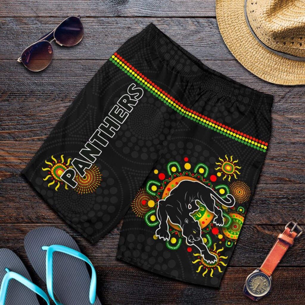 NRL Penrith Men Shorts Indigenous Panthers - Black K8