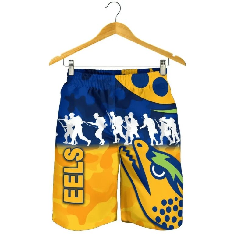 NRL Parramatta Men Shorts Eels Anzac Vibes K8