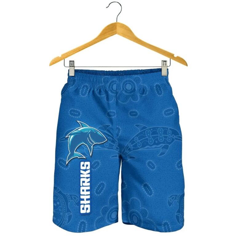NRL Cronulla Sharks Men Shorts Anzac Country Style K36