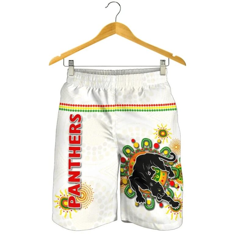 NRL Penrith Men Shorts Indigenous Panthers - White K8