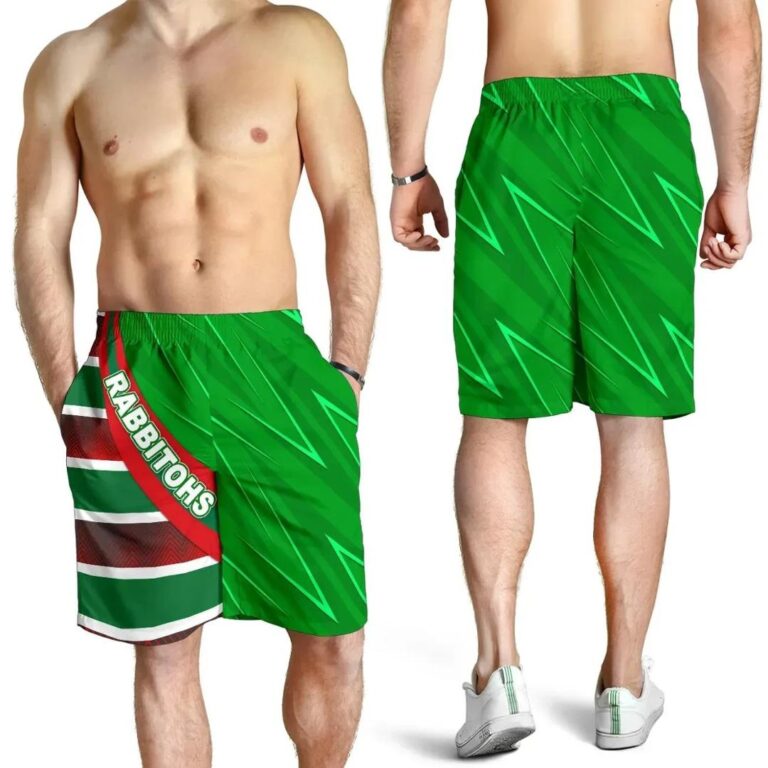 NRL South Sydney Rabbitohs Men Shorts Victorian Vibes K36