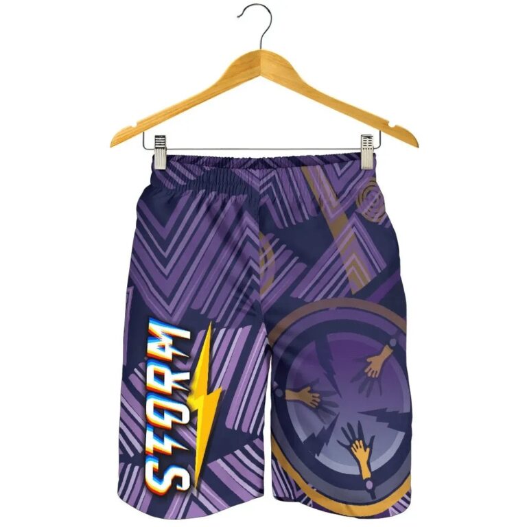NRL Storm Men Shorts Simple Indigenous - Purple K8