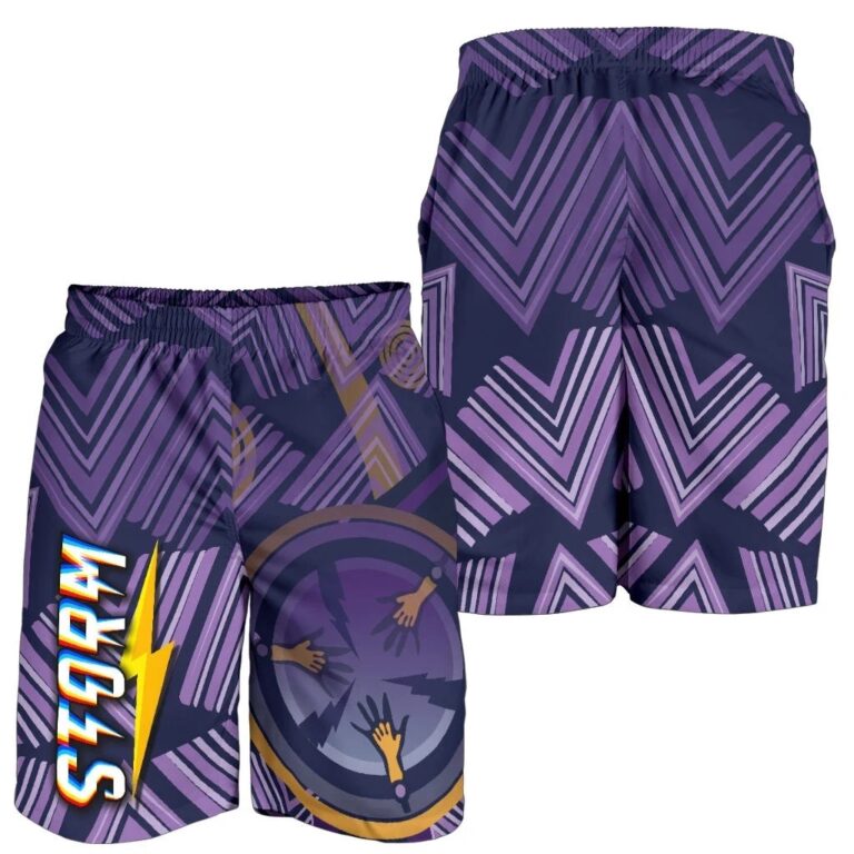 NRL Storm Men Shorts Simple Indigenous - Purple K8