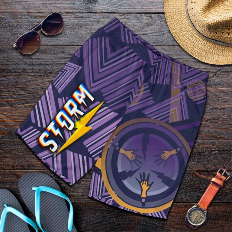 NRL Storm Men Shorts Simple Indigenous - Purple K8