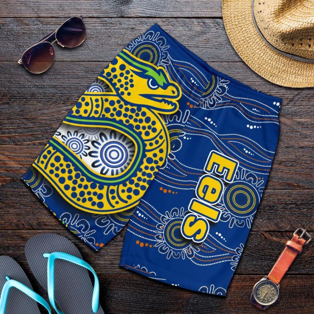 NRL Parramatta Eels All Over Print Men's Shorts Indigenous TH4