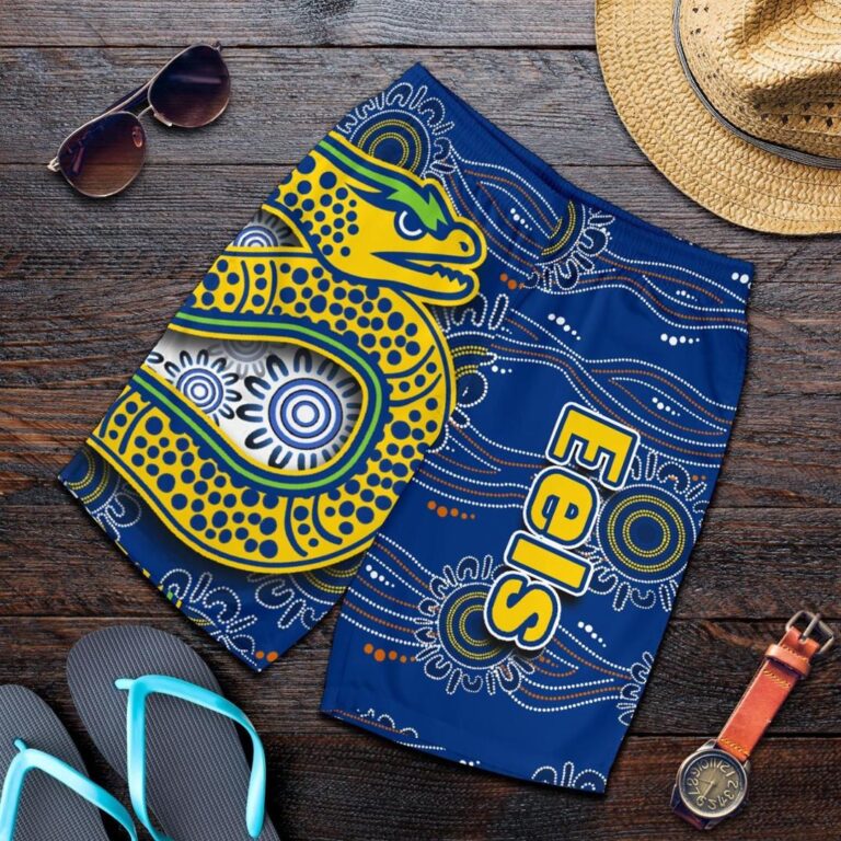 NRL Parramatta Eels All Over Print Men's Shorts Indigenous TH4