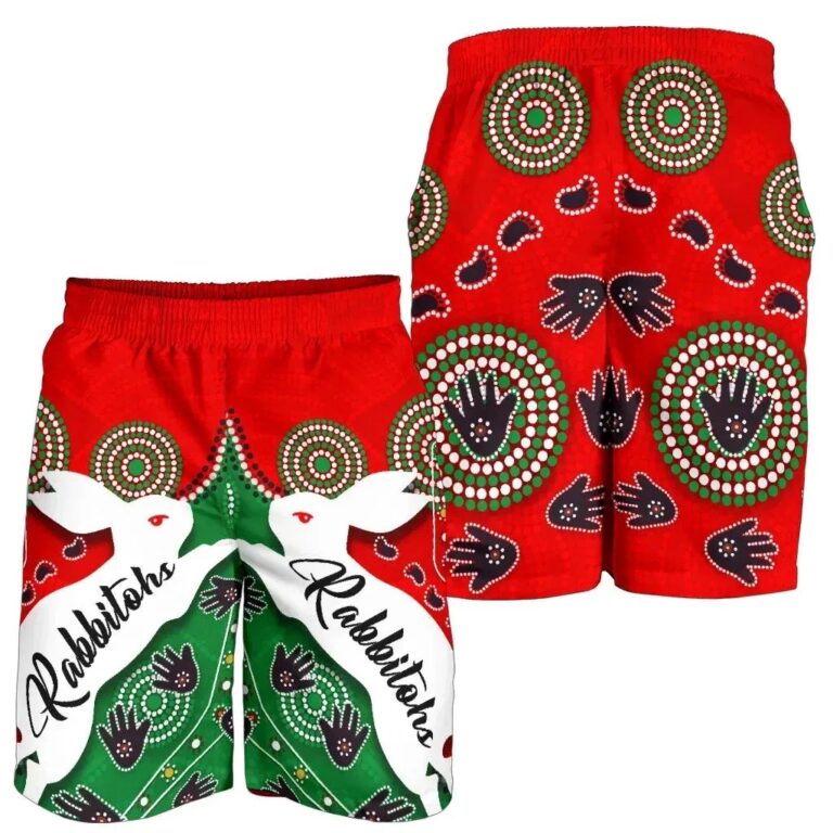 NRL Rabbitohs Forever Men Shorts Indigenous K4