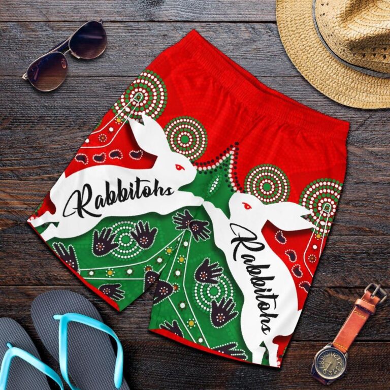 NRL Rabbitohs Forever Men Shorts Indigenous K4