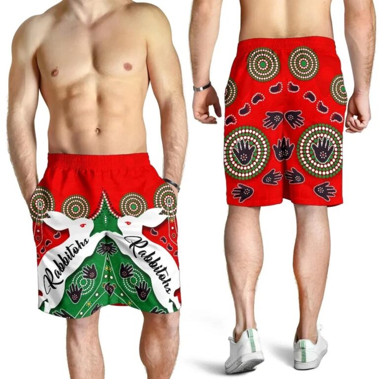 NRL Rabbitohs Forever Men Shorts Indigenous K4