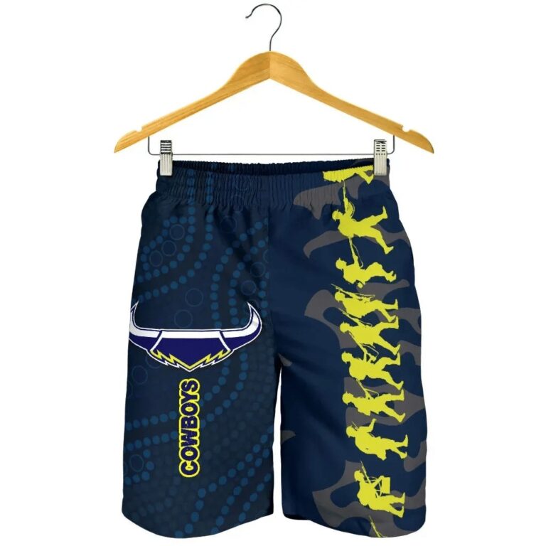 NRL Cowboys Men Shorts Anzac Country Style K36