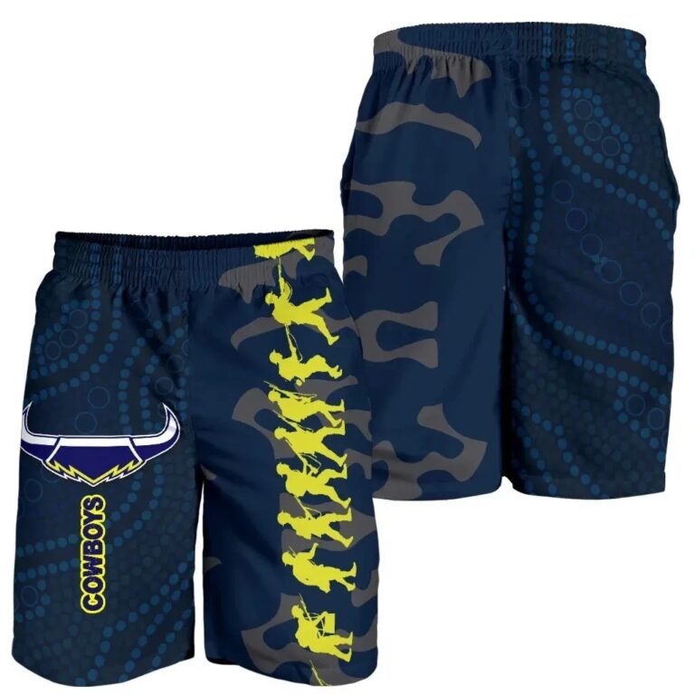 NRL Cowboys Men Shorts Anzac Country Style K36