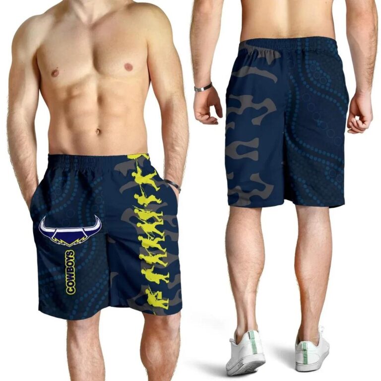 NRL Cowboys Men Shorts Anzac Country Style K36