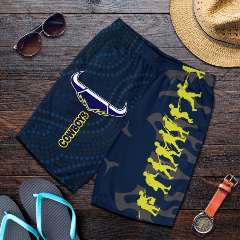 NRL Cowboys Men Shorts Anzac Country Style K36