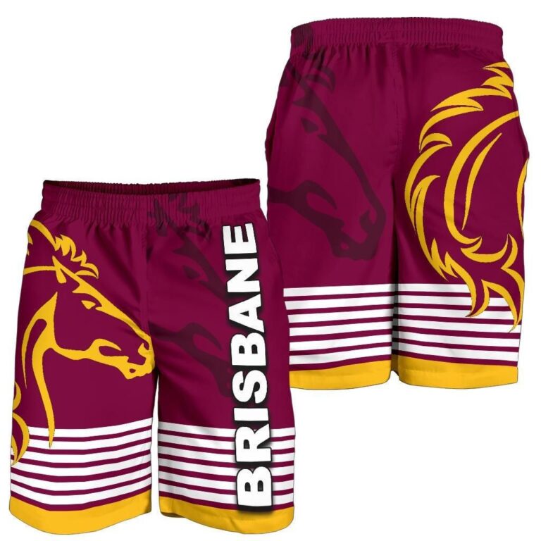 NRL Brisbane Broncos All Over Print Men's Shorts TH4