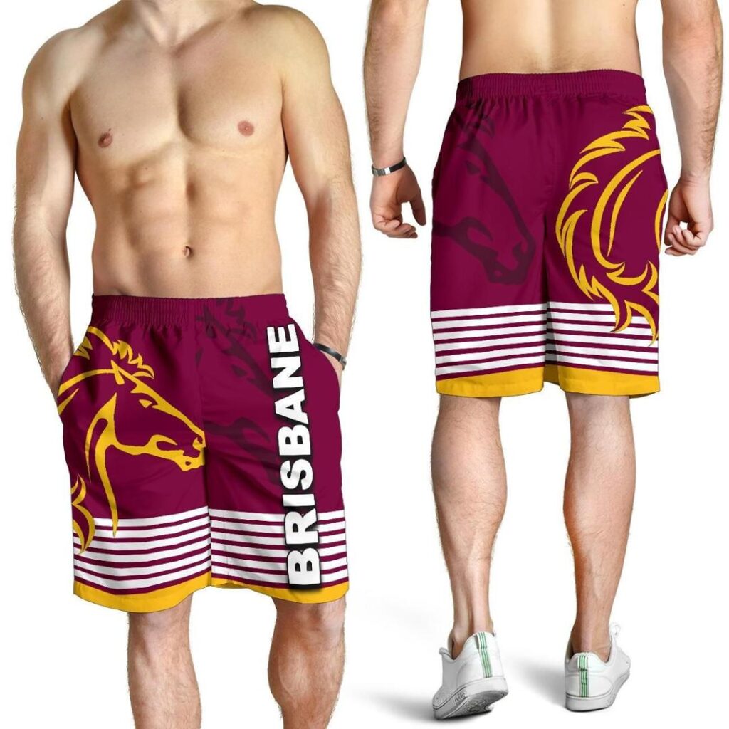 NRL Brisbane Broncos All Over Print Men's Shorts TH4