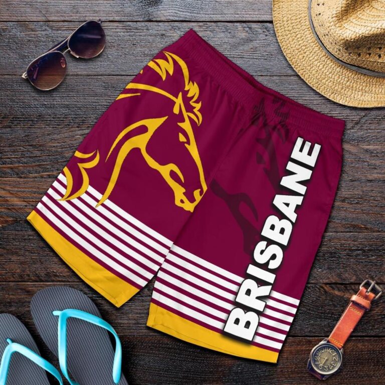 NRL Brisbane Broncos All Over Print Men's Shorts TH4