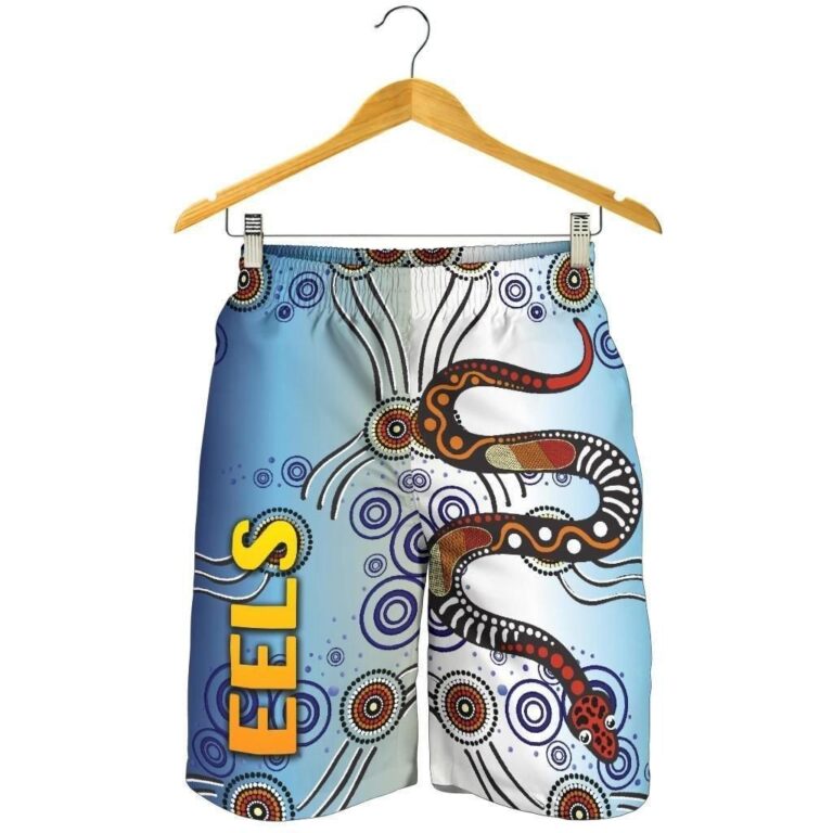 NRL Parramatta Men Shorts Eels Simple Indigenous K8