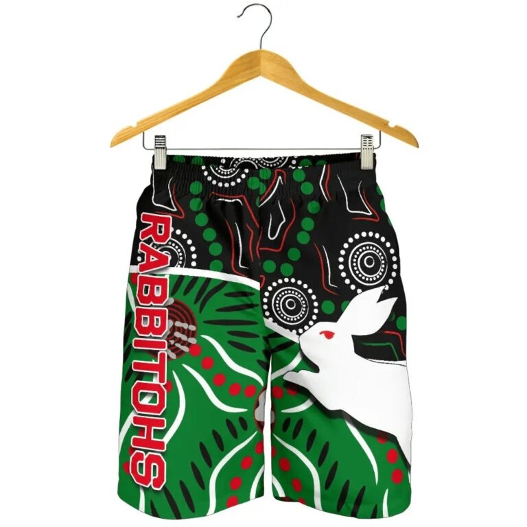 NRL Rabbitohs All Over Print Men's Shorts Aboriginal TH4