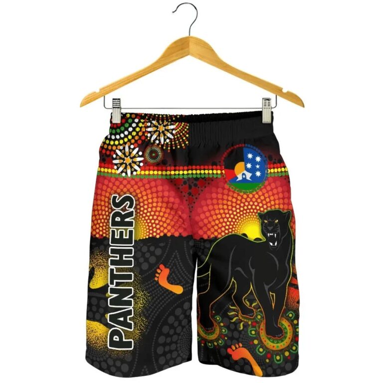 NRL Penrith Men Shorts Indigenous Panthers Naidoc Week Version K8
