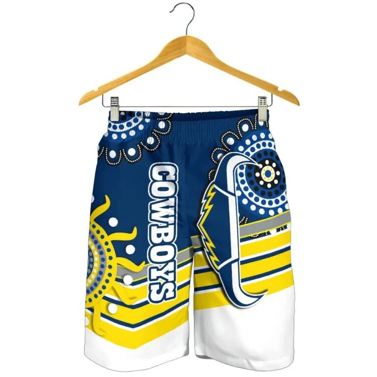 NRL Proud Cowboys Men Shorts Indigenous North Queensland K13