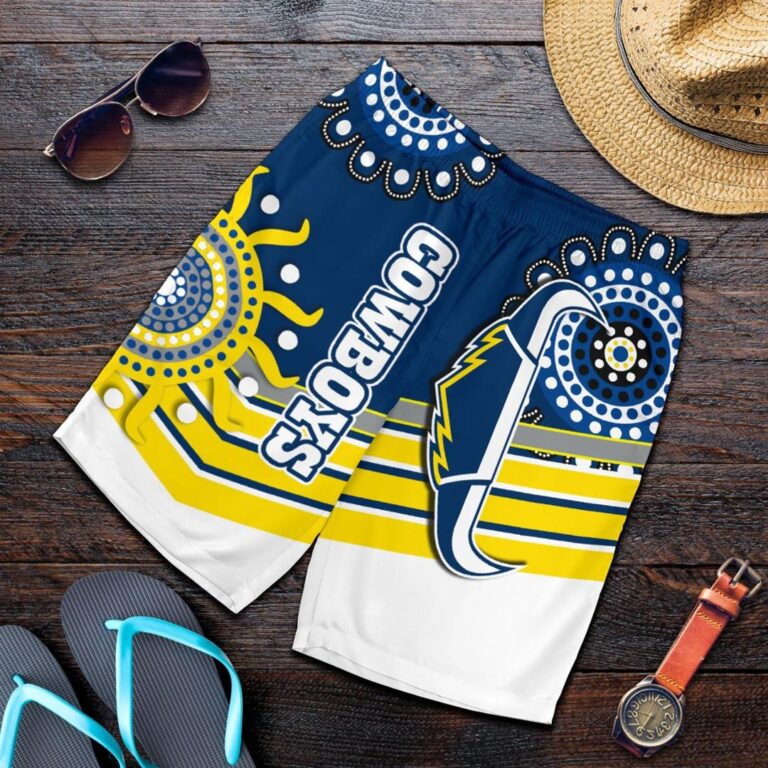 NRL Proud Cowboys Men Shorts Indigenous North Queensland K13