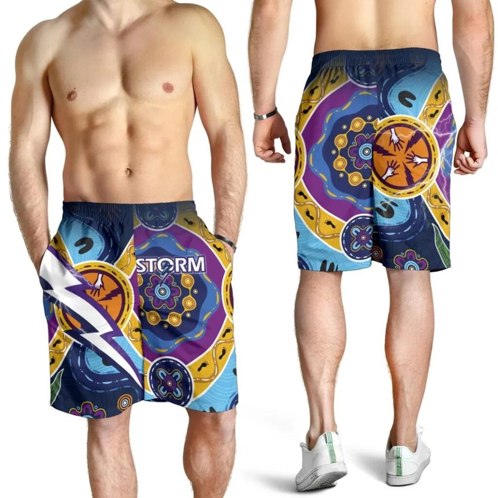NRL Storm Indigenous Men's Shorts Melbourne TH5