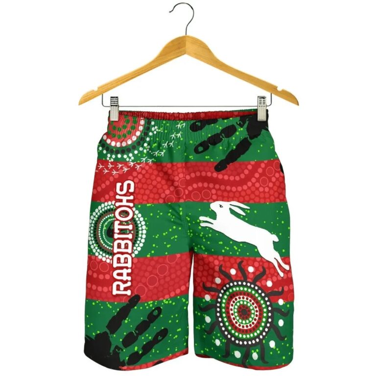 NRL South Sydney Rabbitohs Indigenous Men Shorts Country Style No.1 K36